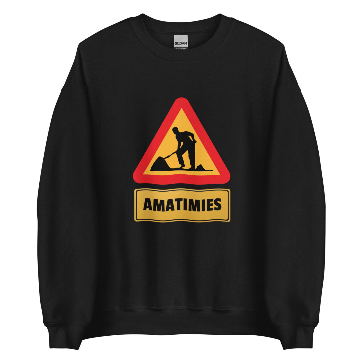 Amatimies - Collegepaita / Musta