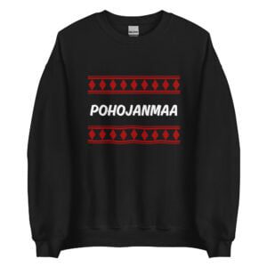 Pohojanmaa collegepaita - Musta