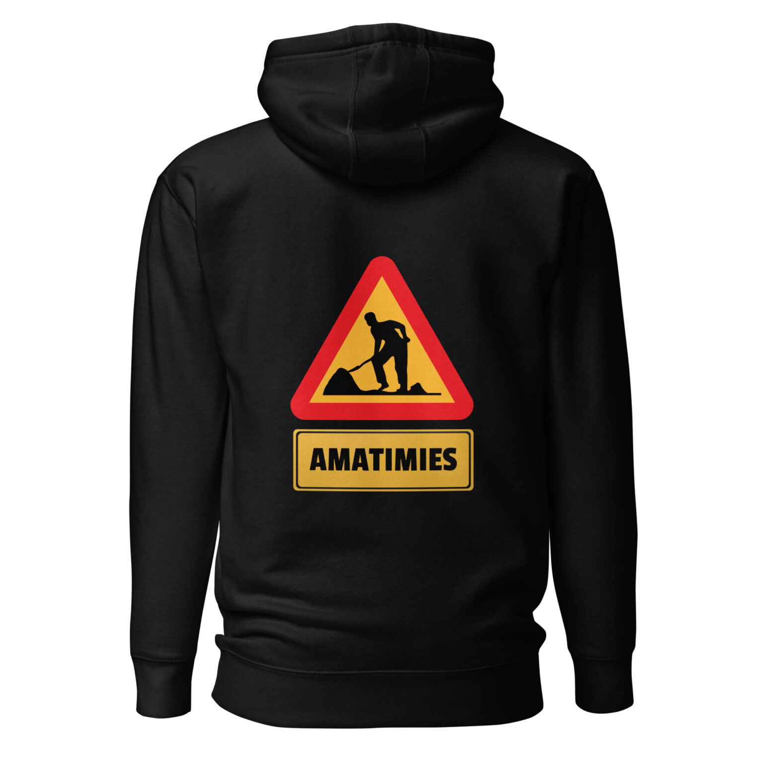 Amatimies - Huppari / Painatus takana / Musta