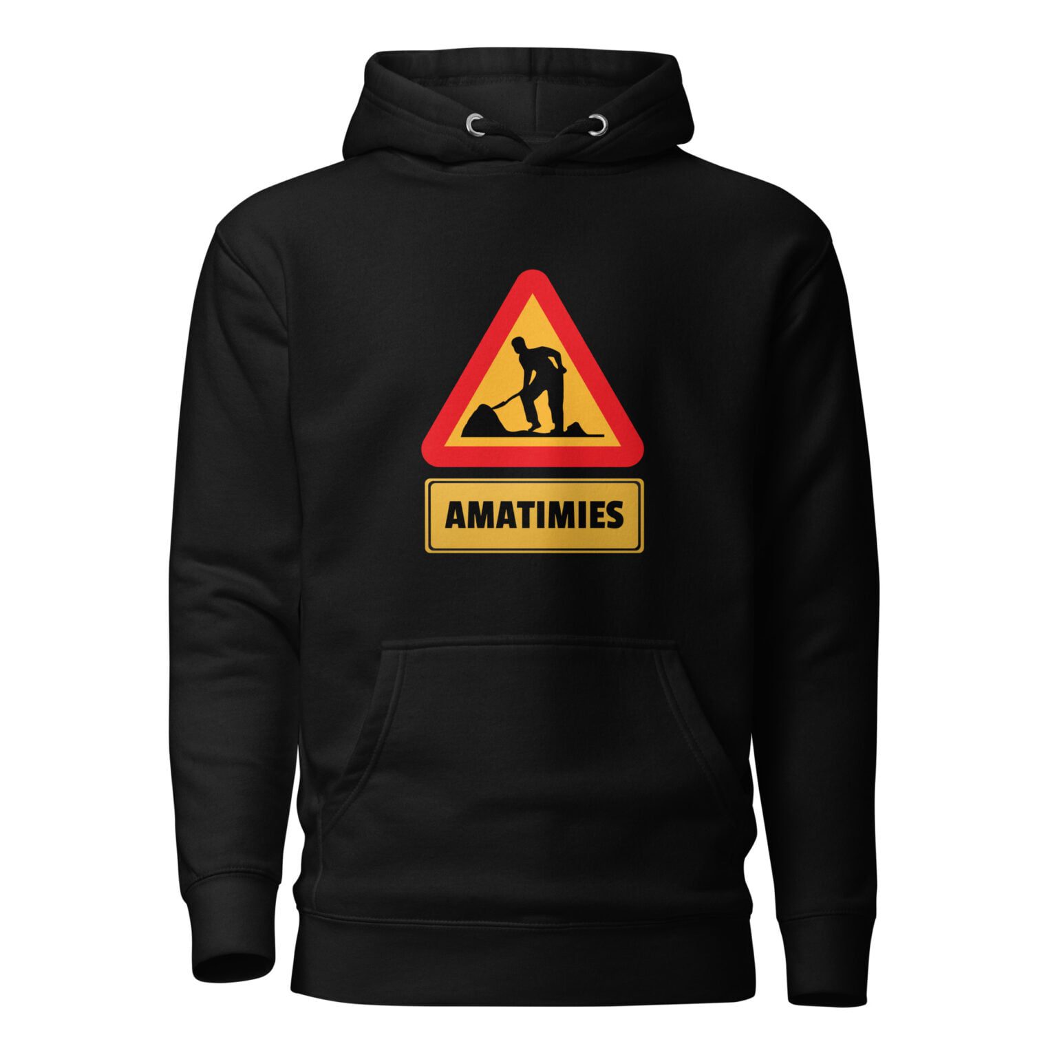 Amatimies - Huppari / Painatus edessä / Musta