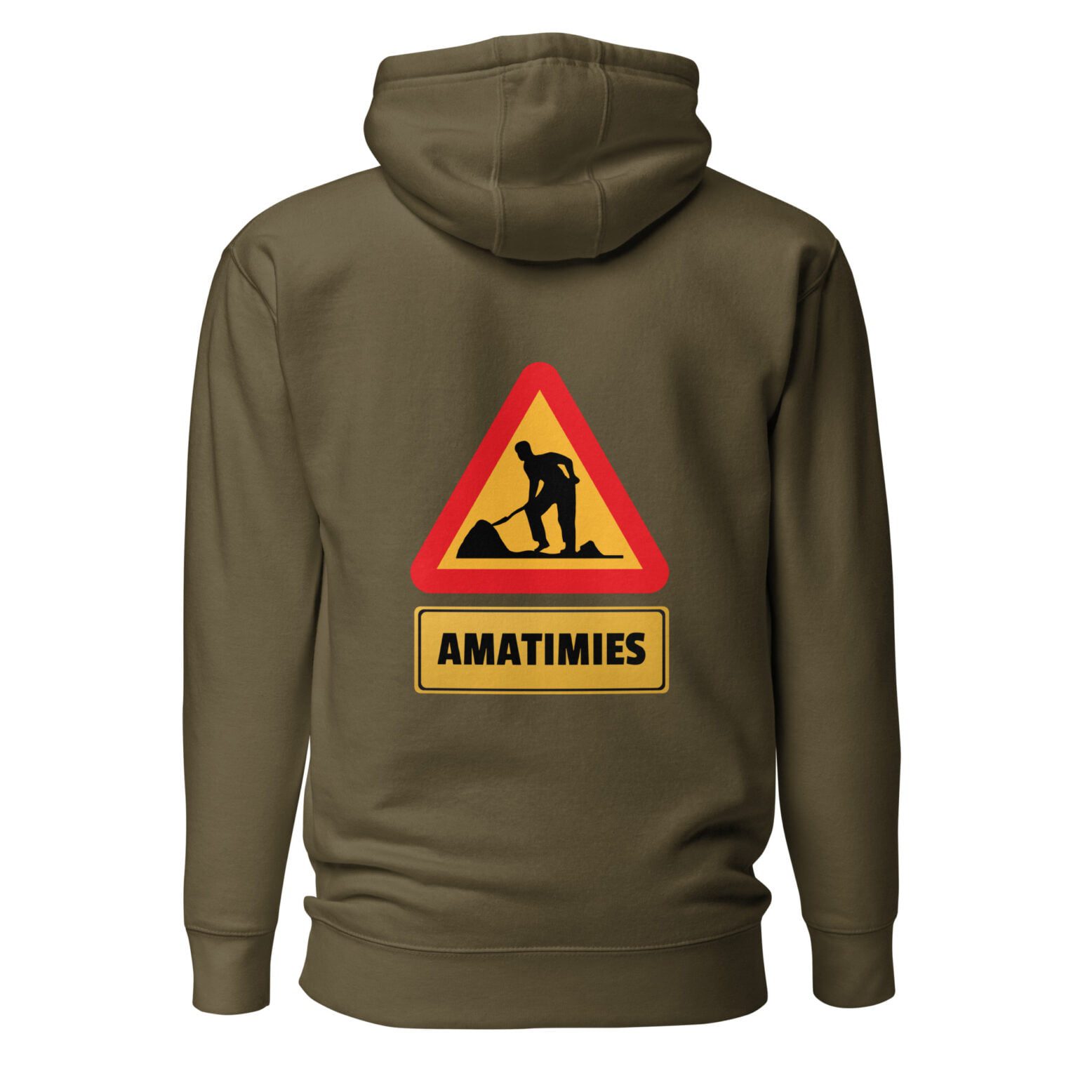 Amatimies - Huppari / Painatus takana / Musta