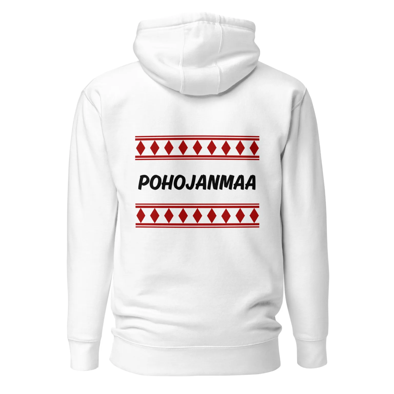 Pohojanmaa - Huppari / Painatus takana / Musta