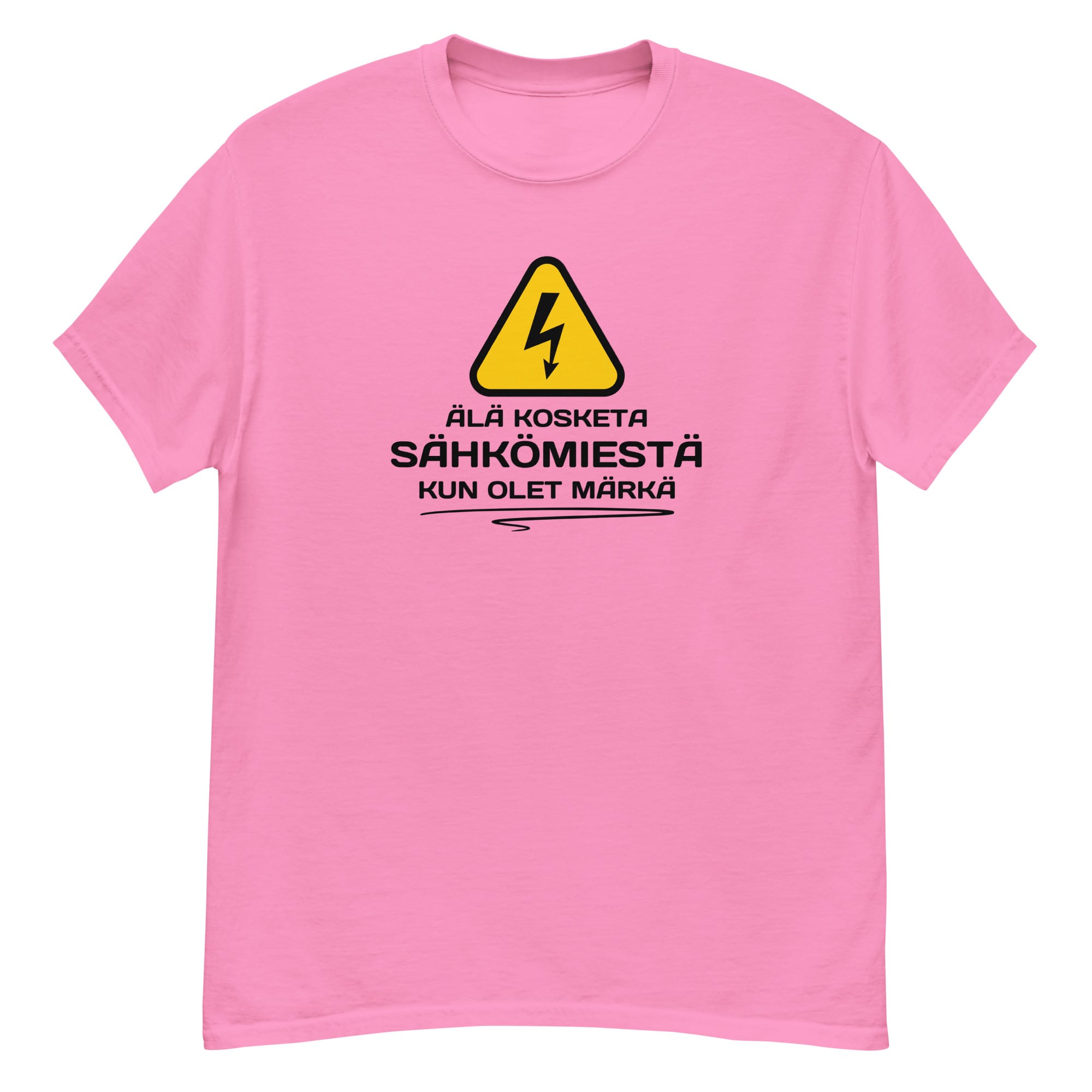 Älä kosketa sähkömiestä kun olet märkä | T-paita - Image 7