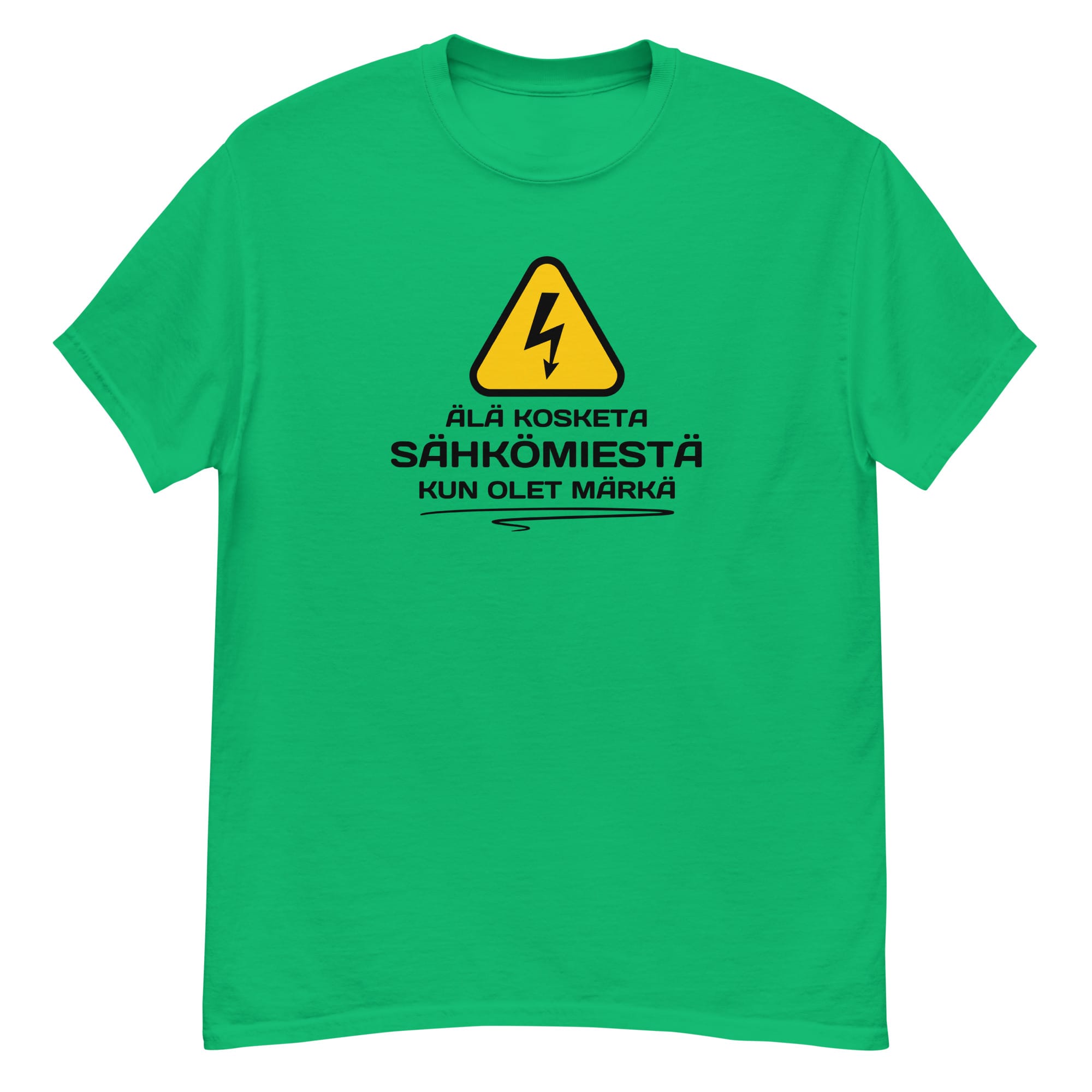 Älä kosketa sähkömiestä kun olet märkä | T-paita - Image 6