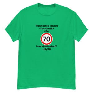 70-vuotislahja - hauska paita