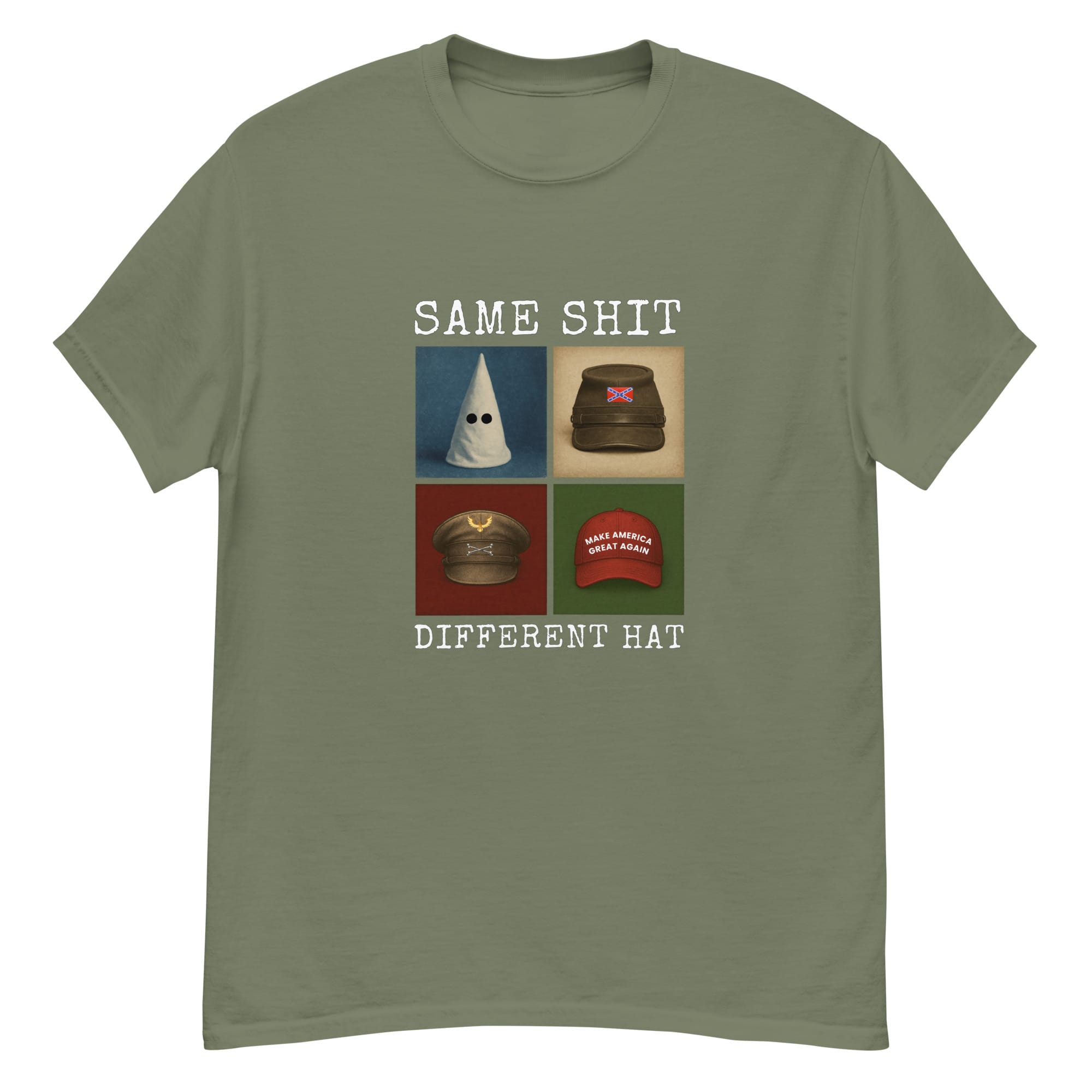 Same shit, different hat | T-paita - Image 5