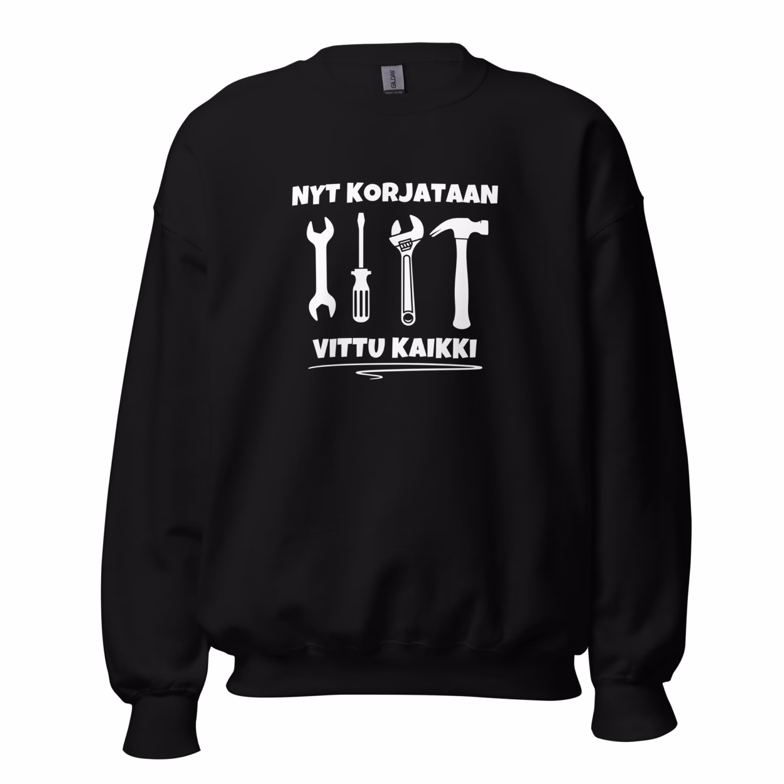 unisex-crew-neck-sweatshirt-black-front-6a03121ad597c